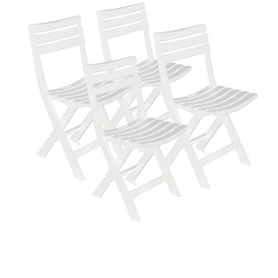 Foldable Outdoor Patio Dining Side Chair with Cushion