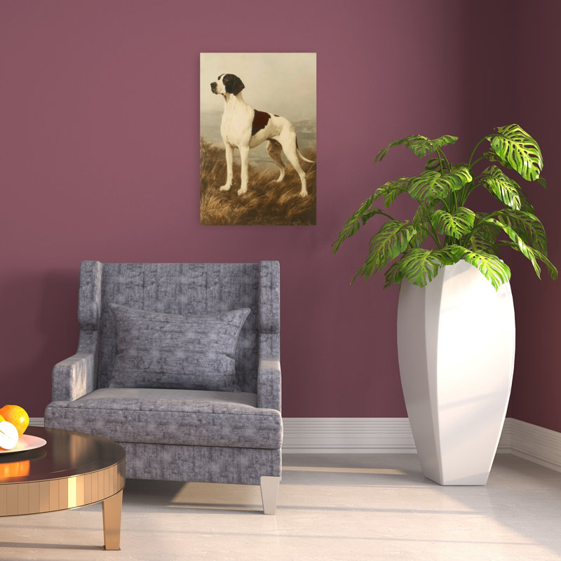 «Hunting Dog Portait II», reproduction d'art contemporain abstraite, 24" H x 16" W