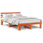 Bed Frame with Headboard Solid Pine Wood-2092905506-2092905533