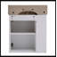 Meuble-lavabo simple avec plateau en céramique 12,20 po Andreias