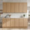 30” Modern White Oak Base Cabinet, Narrow Frame Design, Premium Soft-Close Hardware, For Custom Kitchen Layouts