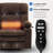 Dual Motor Power Lift Chair Recliner for Elderly with Massage and Heat, Infinite Position Electric Lift Recliner with Adjustable Headrest, USB (T6015 - Plush Fabric, Dark Brown, Oversized)-1388621455
