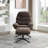 Hearl Swivel Lounge Chair With Ottoman-1319403118
