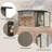 Outdoor Metal Firewood Rack And Storage Shed, Brown And Black,Two-In-One Function-123375635