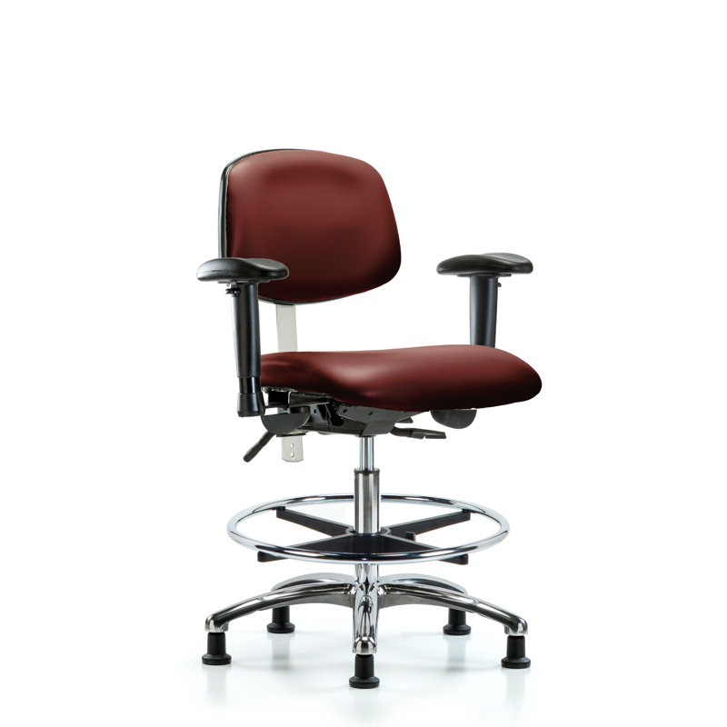Vinyl Task Chair, Red