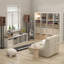 Cubicle 147.19cm H Media Shelves-121084212