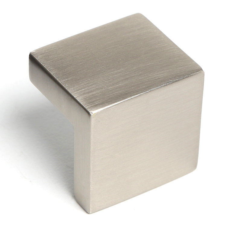 Polished Nickel Modern Finger Cabinet Pull with Mounting Hardware