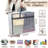 75L Extra Clear Storage Bags With Zipper,(Grey/4 PCS)