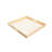 Wooden Nested Serving Trays - Unfinished Square With Cut-out Handles For Crafts Ottomans & Home Decor Set Of 5