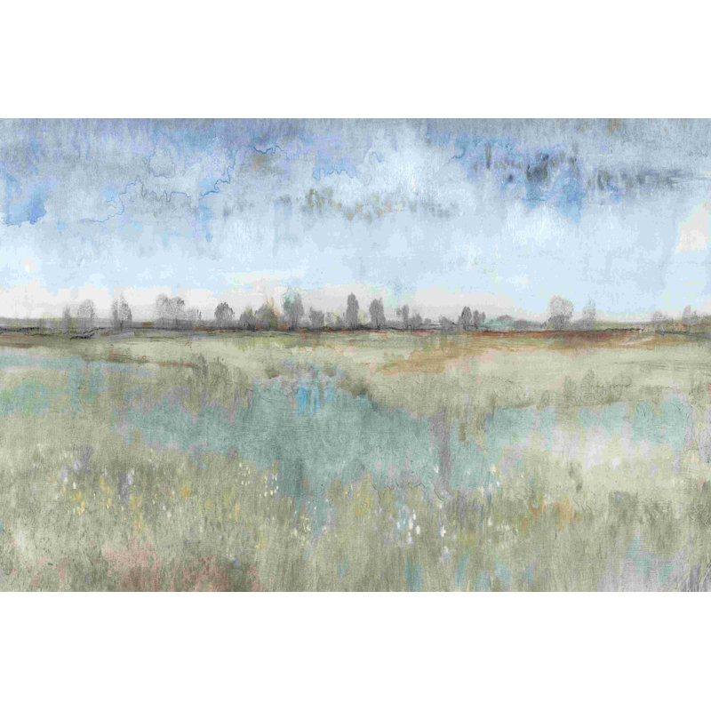 " Open Field I " by Timothy O' Toole Watercolor Painting, 12" H x 18" W