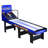  Hathaway Hot Shot 8 Ft Arcade Roll and Score Game Table for Home Family Game Room - With LED Scoring, Foldable Design, Automatic Ball Return & Scratch-Resistant Playfield - Blue Finish
