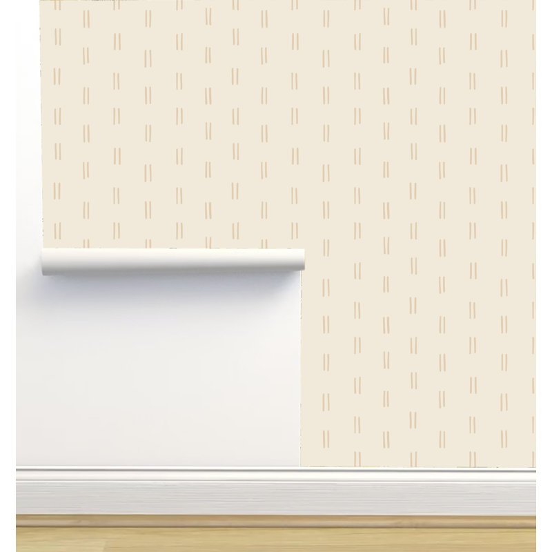 Rouleau de papier peint auto-adhésif texturé L 6 pi x l 24 po Erin Kendal Designs, Beige