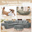 Canapé modulaire surdimensionné avec repose-pieds mobile Masir-1951626724