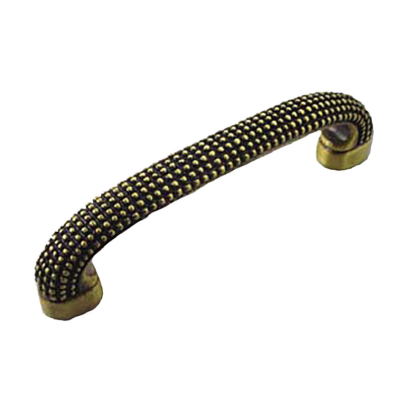 Poignée fantaisie caviar, Laiton antique