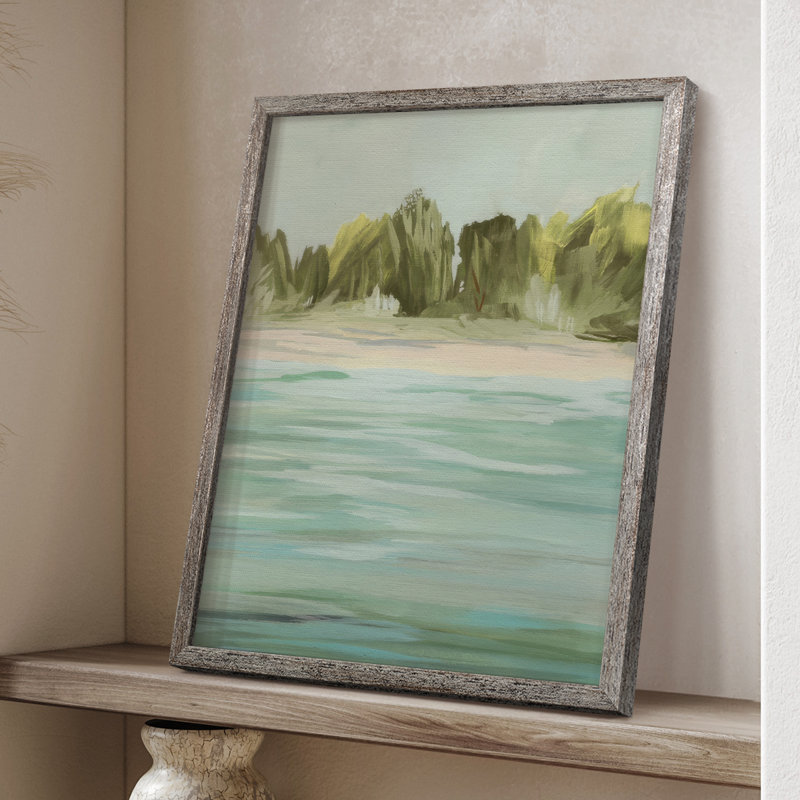 Offshore Horizon II, reproduction encadrée - bois massif, H 21 po x l 17 po