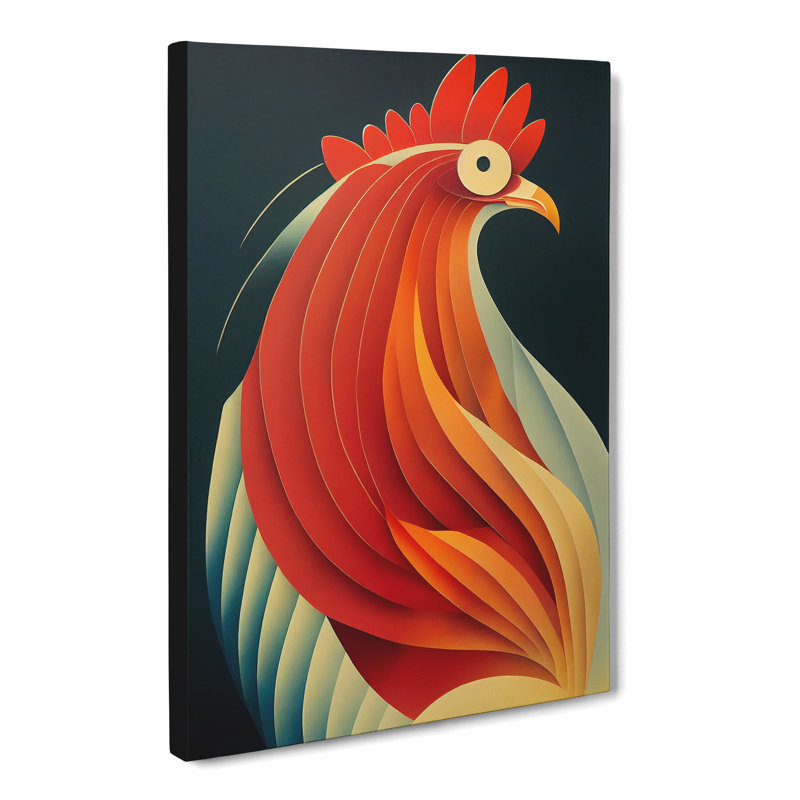 Pipers Rooster Vol.1 - Wrapped Canvas, 50cm H x 35cm W x 3cm D
