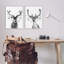 «Black and White Disco Deer», ensemble de 2 giclées encadrées par Victoria Barnes-831757617-831757619