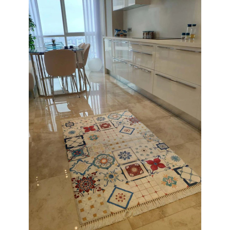 Tapis Maryemma avec envers antidérapant, Rectangle 5 pi 11 po x 11 pi 6 po