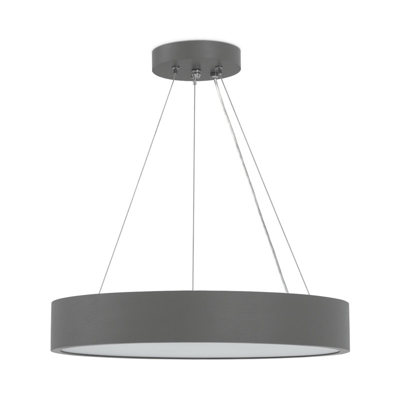 Angelicamarie 3 - Light Drum Pendant, Grey 