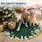 Christmas Area Rug Machine Washable Holiday Rug with Rubber Backing Non-Slip Low Pile Xmas Decorative Carpet, Stain-Resistant Merry Christmas Foldable Floor Covering-1797927940