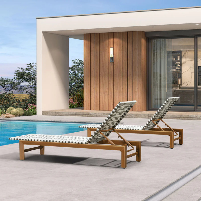  Chaise longue d'extérieur, Brown