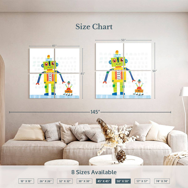 Ashelle Robot Party IV, H 45 po x l 45 po