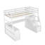Lit mezzanine simple avec 7 tiroirs, 2 tablettes et un bureau-305240644-305240645