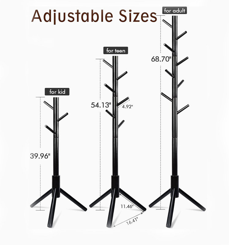 Gann Freestanding 8 - Hook Coat Rack