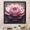 «Tender Blossoming Pink Flower I», art mural grand lotus