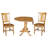 Khodor Solid Wood Top Pedestal Dining Set-1588117004