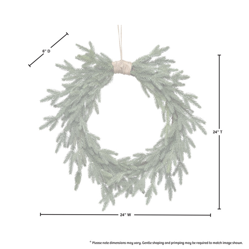 24'' Artificial Fir Wreath