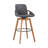 Allyssa Swivel Counter or Bar Height Bar Stool with Arms and Footrest in Faux Leather and Wood-296849156-296849152-296760414