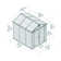 Palram - Canopia Skylight Polycarbonate Storage Shed