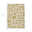 Tapis intérieur lavable abstrait doré et ivoire 10 pi x 14 pi