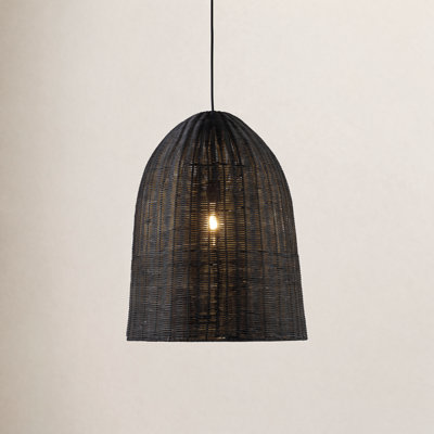 Declo Single Light Rattan Pendant