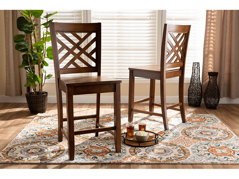 Tabouret de comptoir 24,2 po Britnie, Chêne brun