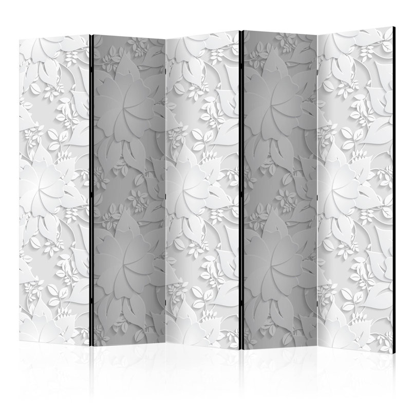 Orellana 225cm W x 172cm H Solid Wood Folding Room Divider, 5