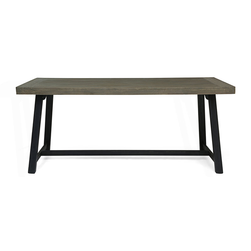 Table de salle à manger d'extérieur en bois d'acacia