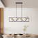 4 - Light Matte Black Square/Rectangle Pendant