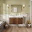 Meuble-lavabo simple 36 po en bois blanc avec lavabo et armoire de rangement-75887679