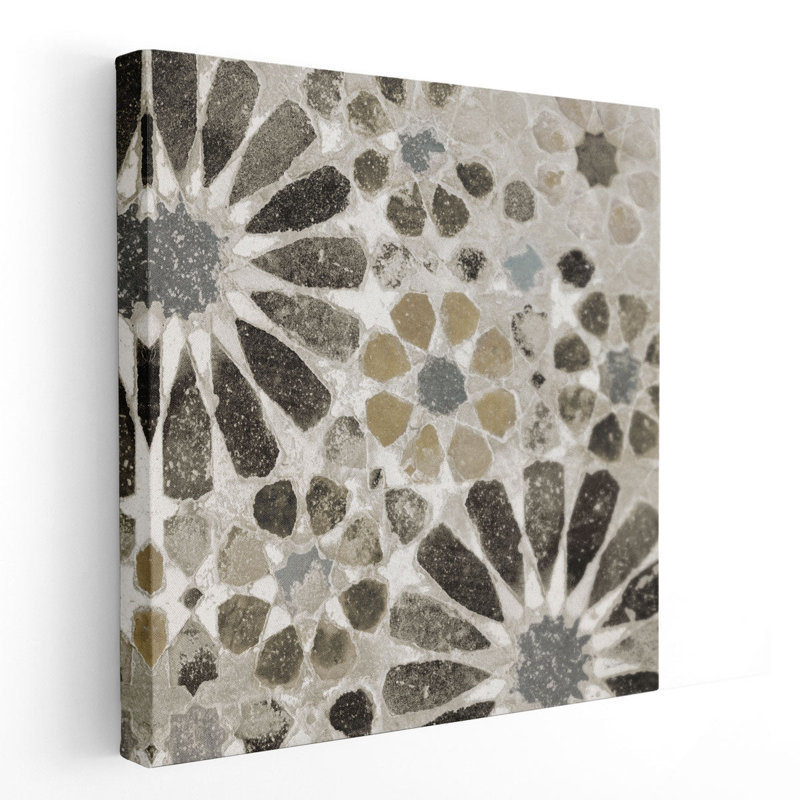 Alhambra Tile II - reproduction d'art sur toile, H 40 po x l 40 po