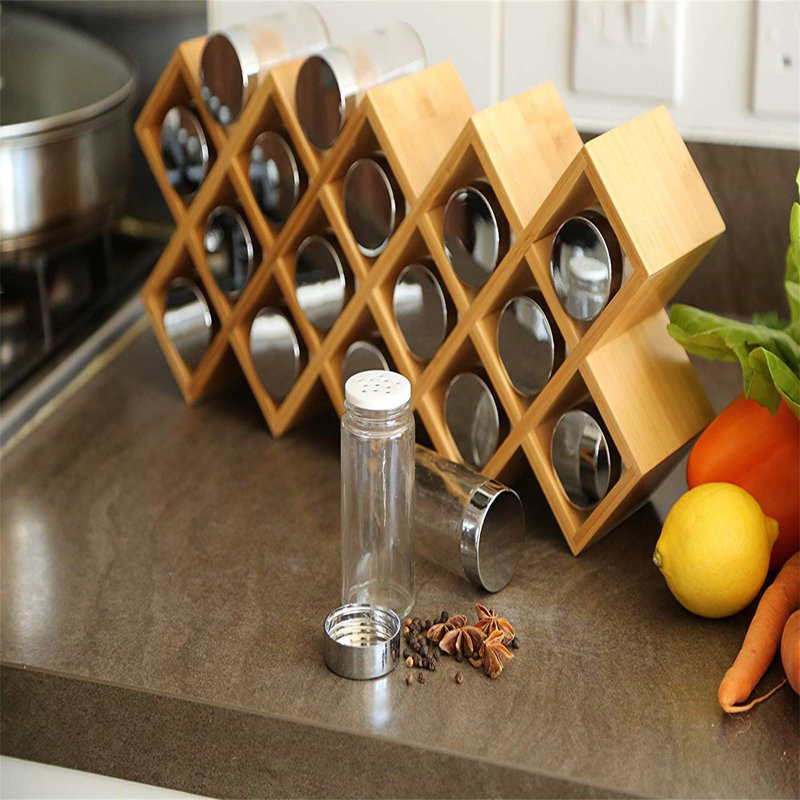 Ricketson Freestanding Wood Spice Rack