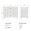 Meuble-lavabo simple ARIEL Monreau 42 po en bois massif blanc-105988703