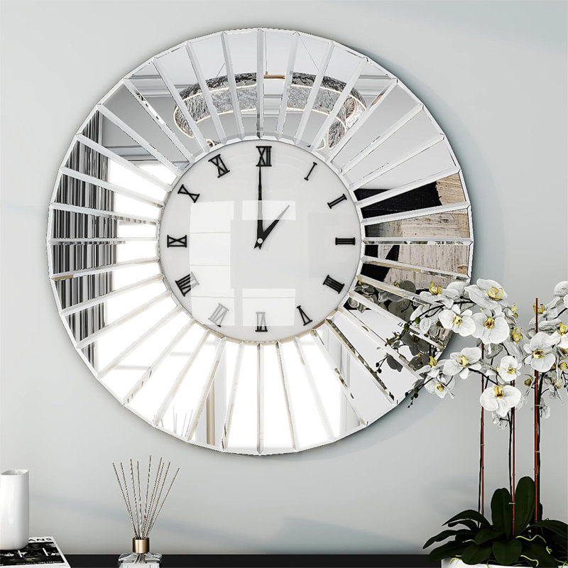 Jeni Silent Wall Clock, 60cm H x 60cm W x 4.8cm D