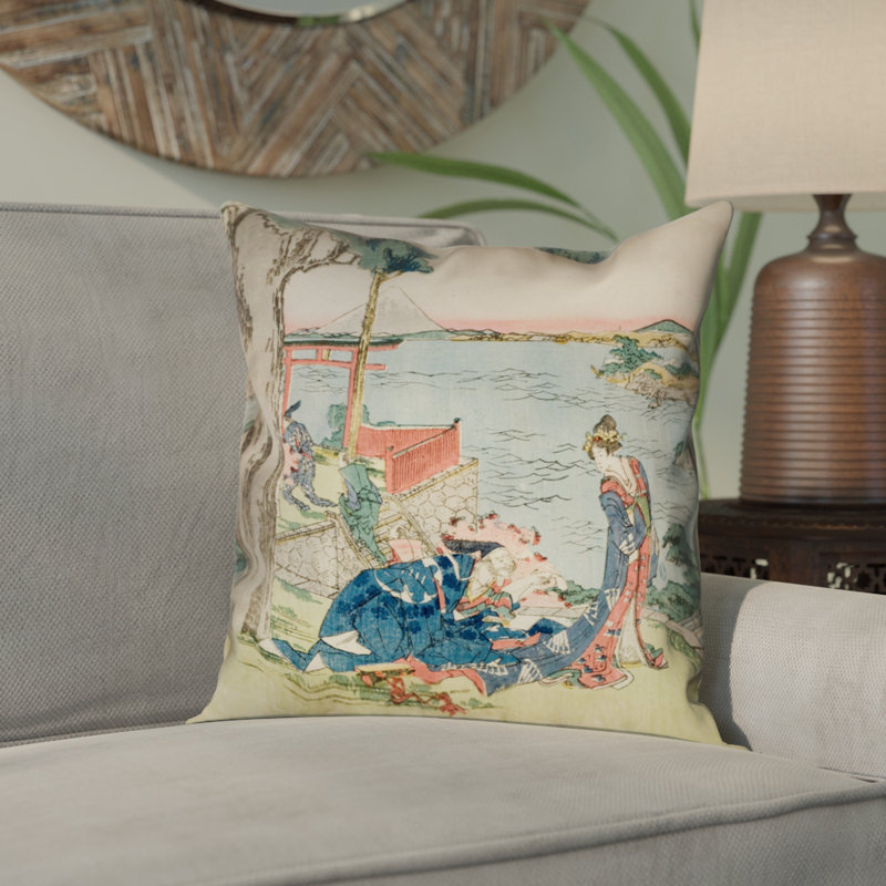 Housse de coussin Katsushika Hokusai, 18 po x 18 po