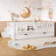 Lit de jour simple avec tablettes intégrées, petit escalier, rails de sécurité et lit gigogne-227401568-227401569