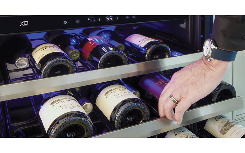XO 24" Herb and Wine Preservation System, Left Handed, Stainless Steel