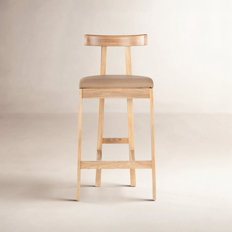 Seville Leather Bar & Counter Stool, Natural, Counter Stool (26” Seat Height)