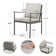 Mariene 8 - Person Metal Patio Dining Set with Rectangular Table , Cushions Included