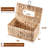 Tissue Box Cover - Rattan Wicker Rectangle, Boho Decorative Woven Facial Tissue Holder For Table & Bathroom, Fits 184-Count Box